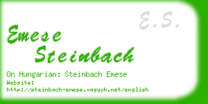 emese steinbach business card
